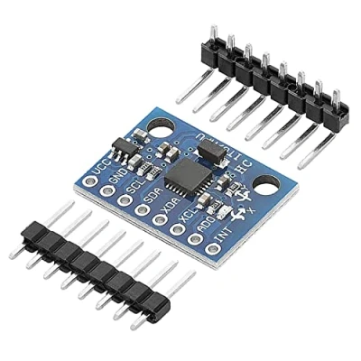 Image of AZDelivery GY 521 MPU 6050 3 Axis Gyroscope and Accelerometer 6DOF Sensor Module 16 Bit AD Converter Data Output IIC I2C Compatible with Arduino Raspberry Pi including E Book!