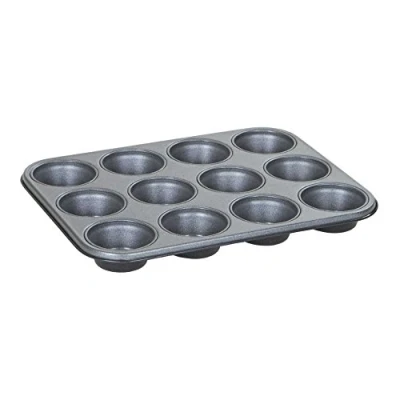 Image of Baker &amp; Salt Non Stick 12 Cup Muffin Tin