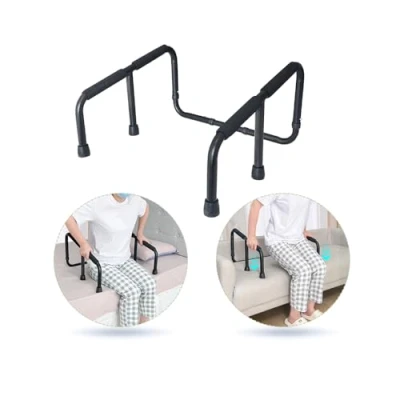 Image of Couch Rails for Elderly Standing Helper Chair Lift Assist Devices Seniors Handicap Cane Assistance Stand Up Mobility Aids Seat Lifter Grab Bar Portable Frame