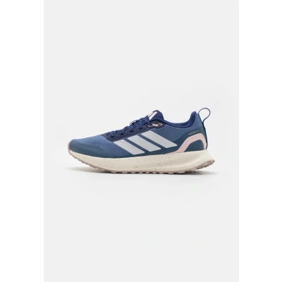 Image of adidas Performance Runfalcon 5 TR Trail running shoes, Women&#039;s, Size: 3.5, Dark blue/footwear white/wonder taupe Textile/synthetics