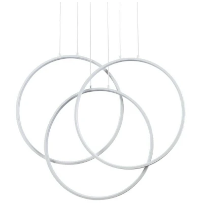 Image of Frame LED Decorative Integrated Pendant Light White, 3000K