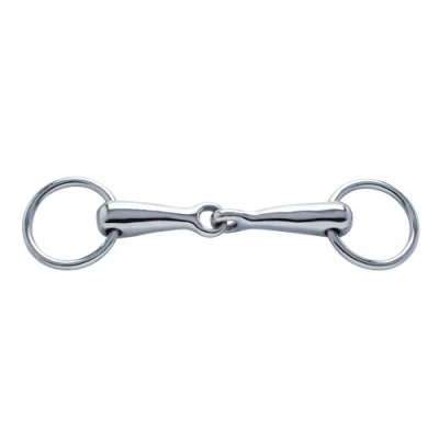 Image of PFIFF 006270 Snaffle Bit Single Jointed Chrome Plated Horse 85 145