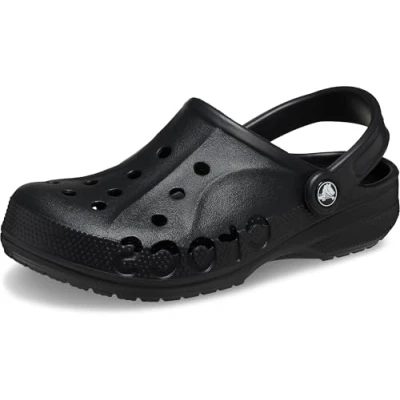 Image of Crocs Unisex Baya Clogs , Black,4UK Men/5UK Women
