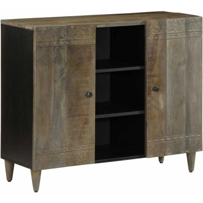 Image of vidaXL Sideboard 90x33x75 cm Solid Wood Mango