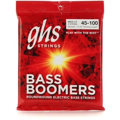 Image of GHS Bass BOOMERS String Set For Electric ML3045 Medium Light Long Scale 045/100