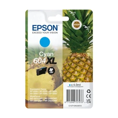Image of Epson 604XL Pineapple, Genuine Cyan Ink Cartridge