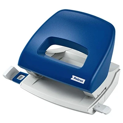 Image of Petrus Small Hole Punch 16 Sheets, Blue, Compact, Model 80 623346