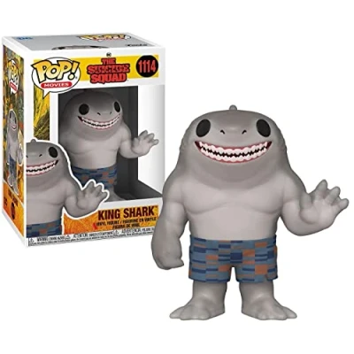 Image of Funko POP! Movies: TSS King Shark Suicide Squad 2 Collectable Vinyl Figure Gift Idea Official Merchandise Toys for Kids &amp; Adults Movies Fans Model Collectors and Display