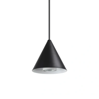 Image of A Line Indoor Dome Ceiling Pendant Lamp 1 Light Black, GU10