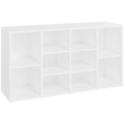 Image of vidaXL Shoe Bench Modern Household Wardrobe Storage Organisation Shelf Rack Home Organiser Space Cabinet Chipboard White