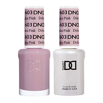 Image of Dnd Duo Gel &amp; Nail Polish Set Dolce Pink 603 2X15Ml