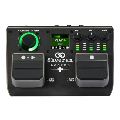 Image of SHEERAN LOOPER + Dual Track Pedal for Guitar, Bass, Keyboard, Vocals and more, with 128 loops storage, 4 Looping Modes, LED Screen Audio interface