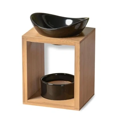 Image of Zen&#039;Arôme Naturéa Kalos Fragrance Burner Essential Oil Burner, Scented Melts, Wax Square Diffusion by Soft Heat Aromatherapy Decorative and Therapeutic Object