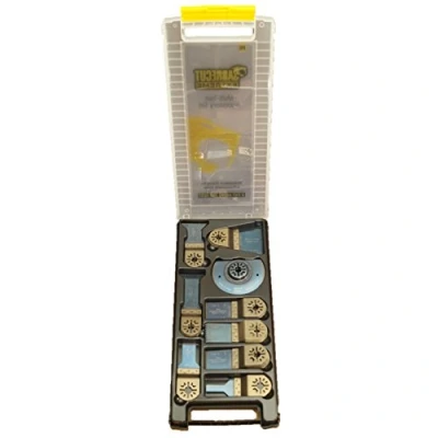 Image of 14 x SabreCut BB_PRK14 Mix Blades Case Set Compatible with Bosch Fein (Non StarLock) Makita Milwaukee Einhell Ergotools Hitachi Parkside Ryobi Worx Workzone Multitool Multi Tool Accessories