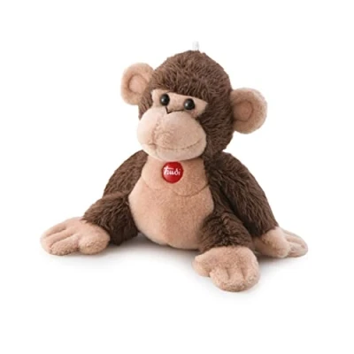 Image of Trudi Monkey Sweet Collection Plush Toy Small XXS Stuffed Animal, Fire Retardant Polyester, Washable, Ideal for Christmas and Birthdays, Made in Italy Tradition, 11x9x7 cm