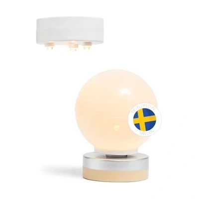 Image of LUNDBY Dolls House Lights Accessories Ceiling Lamp Spotlights + Floor Light Mini Battery Operated LED for 11 cm 2 pieces Age 4+ 1:18
