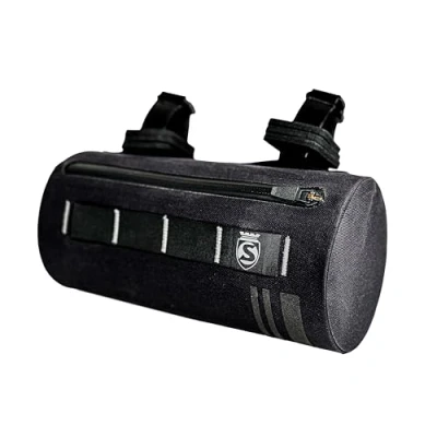 Image of SILCA Grinta Bicycle Handlebar Bag 2L Capacity Semi rigid design with removeable insert Weatherproof welded YKK waterproof zipper.