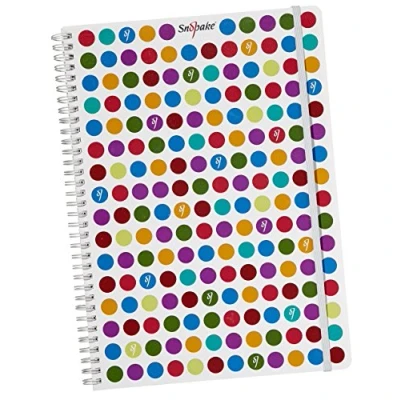 Image of Snopake 15735 A4 140 Pages Note Book Polka Dot (Pack of 5)