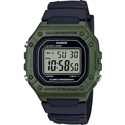 Image of Casio Men Digital Quartz Watch with Resin Strap W 218H 3AVDF