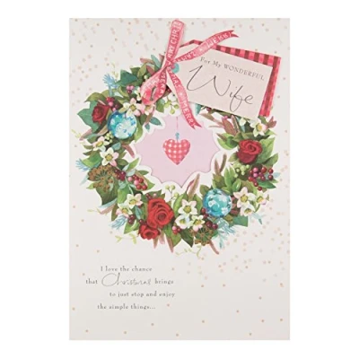 Image of Hallmark Large Wife &quot;Grateful&quot; Christmas Card