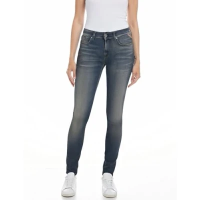 Image of Replay women&#039;s jeans Hyperflex with stretch, Blue (Medium 009), 31W / 32L