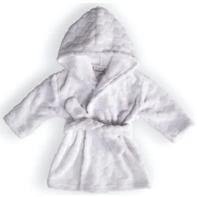Image of Clair de Lune Komfies Marshmallow Baby Dressing Gown 6 12 Months Super Soft Plush Gift