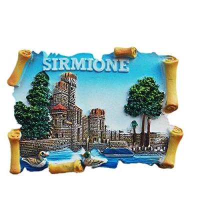 Image of Sirmione Lake Garda Italy 3D Fridge Magnet Travel Souvenir Gift,Home &amp; Kitchen Decoration Magnetic Sticker Refrigerator Collection
