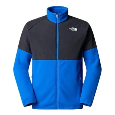 Image of The North Face Glacier Heavyweight FULL ZIP Fleece jacket, Men&#039;s, Size: Small, Deep nori/asphalt grey/black