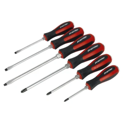 Image of Sealey Premier Screwdriver Set 6pc Hammer Thru
