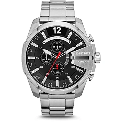 Image of Diesel Chronograph watch, Men&#039;s, Size: One Size, Silberfarben