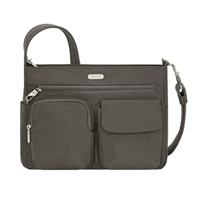 Image of Travelon Patch Crossbody, Smoke, One Size, Crossbody