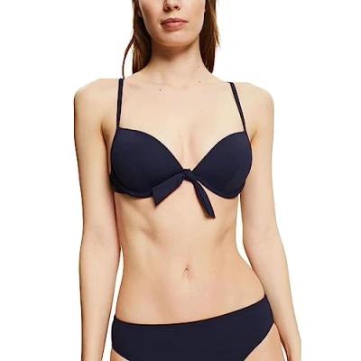 Image of ESPRIT Women&#039;s Hamptons Beach RCSpad plun.Bra Bikini, Opaque, Navy, 36B