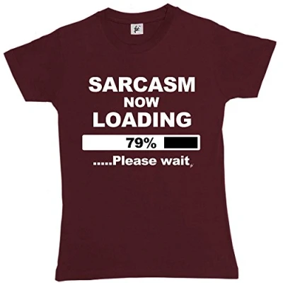 Image of Fancy A Snuggle Sarcasm Now Loading Womens Boyfriend Fit T Shirt Burgundy Large