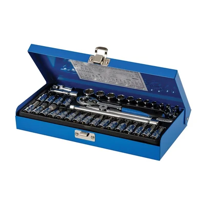 Image of Silverline Socket Wrench Set 1/4&quot; Drive Metric 38pce