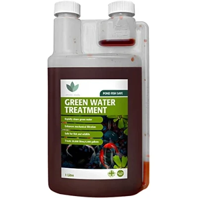 Image of Enviro works Greenwater Treatment 1L Rapidly Clears Green Water Enhances Mechanical Filtration Fish Wildlife Safe