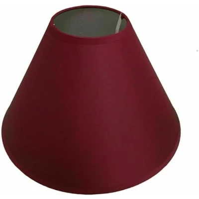 Image of 14&quot; Cotton Textured Fabric Coolie Ceiling Light Shade/Table Lampshade (Burgundy)