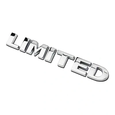 Image of 1Pcs 3D Metal LIMITED Car Side Rear Trunk Emblem Badge Sticker Decals Compatible With JEEP Wrangler Compass Commander Cherokee (Color : Silver)