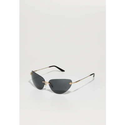 Image of Versace Woman VE2281 100287 Sunglasses Metal Gold Grey Cat Eye Normal