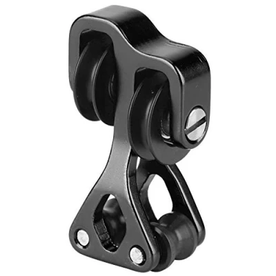Image of Zer one Archery Cable Slide, Compound Bow Splitter Roller Glide Shooting Hunting Aluminium Alloy Separator(black)