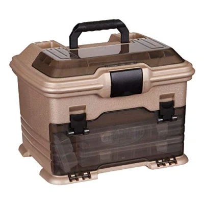 Image of Flambeau Outdoors T4 Smoke Multiloader, Portable Fishing &amp; Tackle Storage Box, Gold/Black