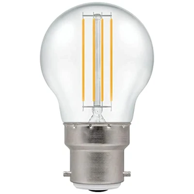 Image of Crompton LED Filament Round 4.5W BC B22d Clear Warm White