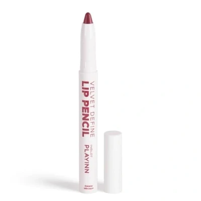 Image of Inglot PlayInn Velvet Define Lip Pencil Muted Berry Smooth and Precise Contour Creamy Blendable Formula for Perfect Lips Long Lasting Color 1.6 g 66