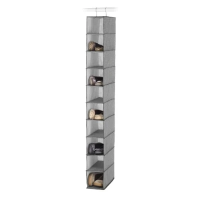 Image of Whitmor 6283 112 Hanging Shoe Shelves Crosshatch Gray
