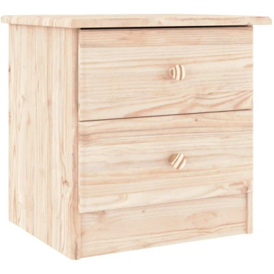 Image of vidaXL Bedside Cabinet ALTA 41x35x41 cm Solid Wood Pine