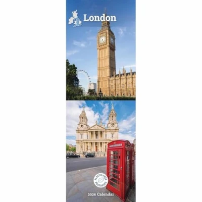 Image of Carousel Worldwide, London 2026 Slim Wall Calendar