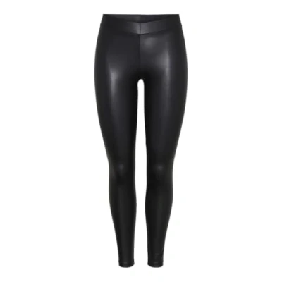 Image of Pieces Women&#039;s New Shiny Noos Leggings, Black, 36 Manufacturer size S M UK