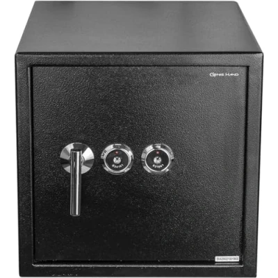 Image of Genie Hand Mechanic Safe for Home with Key and Lock, High Security Money Box Cabinet Dual Lock Zeiss
