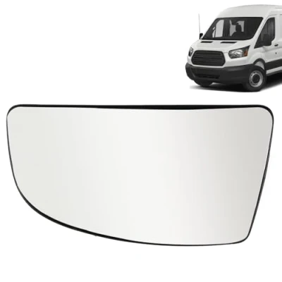 Image of ROBUST Wing Mirror Lower Glass Left Passenger Side For Ford Transit Mk8 2014 Onwards 1855103 BK3117C718AB + Back Plate