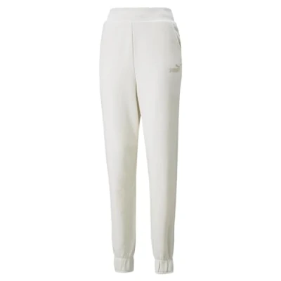 Image of PUMA ESS+ Embroidery High Waist Pants TR cl Trousers, Women, Assorted Colours, XS
