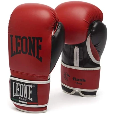 Image of LEONE 1947, Flash Boxing Gloves, Unisex Adult, Red, M, GN083